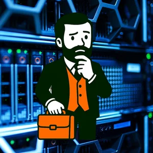 GEO für Rechtsanwälte - Anwalt im Serverrraum